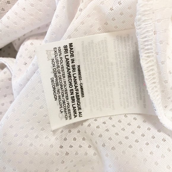 Nike White Running Open Racerback Breathe Top M - Picture 8 of 13